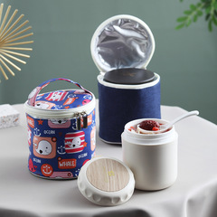 INS Internet celebrity soup cup insulation bag thickened aluminum foil Oxford cloth insulation bag portable water cup handbag insulation bag