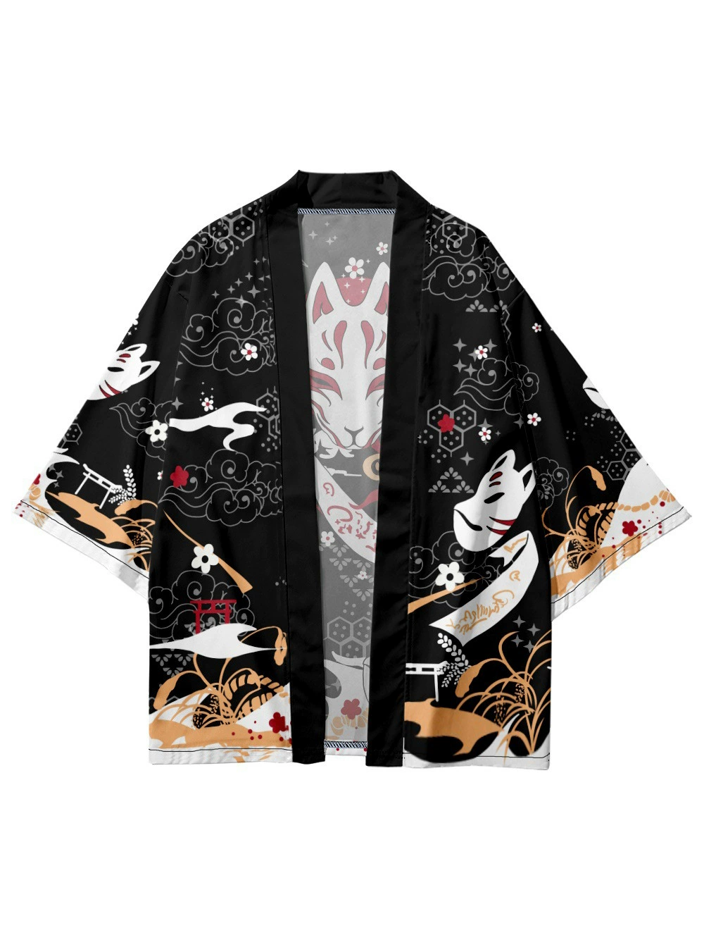 Japanese spring sun‑protection cardigan, lightweight kimono‑style loose jacket, M–XL