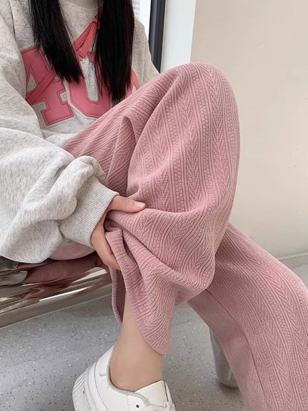孕妇裤子春秋外穿阔腿裤秋季新款小个子大码加绒休闲直筒裤女秋冬|undefined