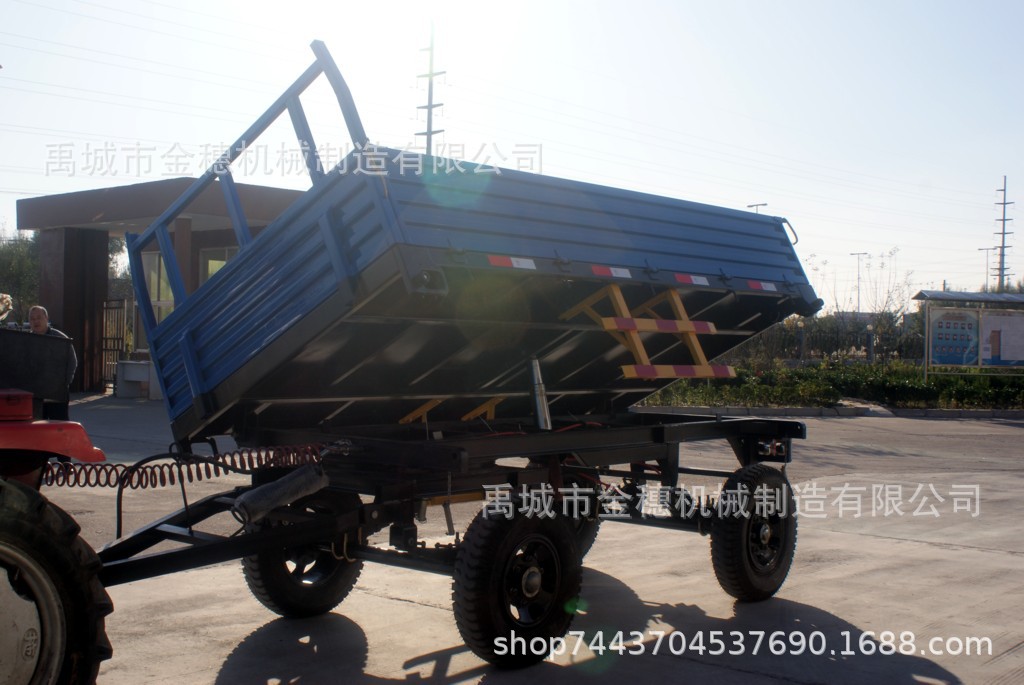 3吨液压自卸拖拉机拖车斗18HP20HP24HP25HP30HP35HP农用运输拖车