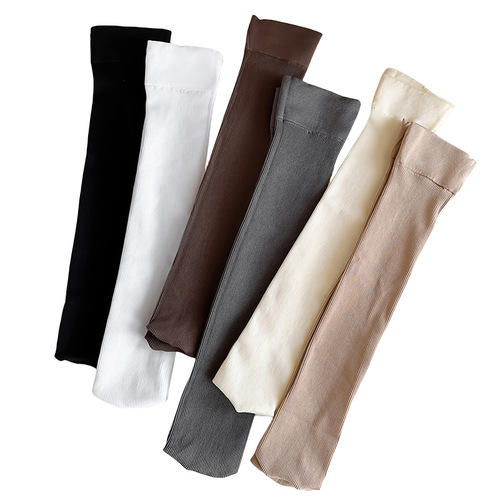 Pressure socks for women, spring and autumn solid color stockings, slimming JK calf slimming Japanese coffee-colored slimming leg socks manufacturer wholesale