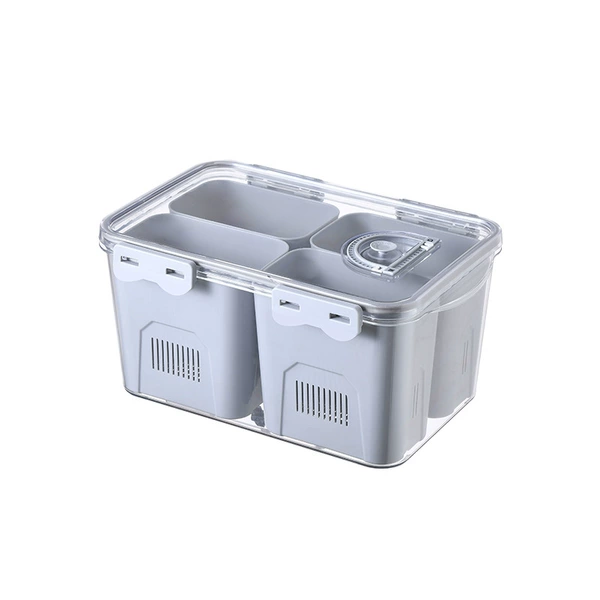 Storage box+four blue gray