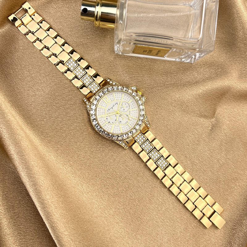 Nei Vollzirkon Damen Moud Diamanten Set Dräi Aen Quartz Auer_voghion.com