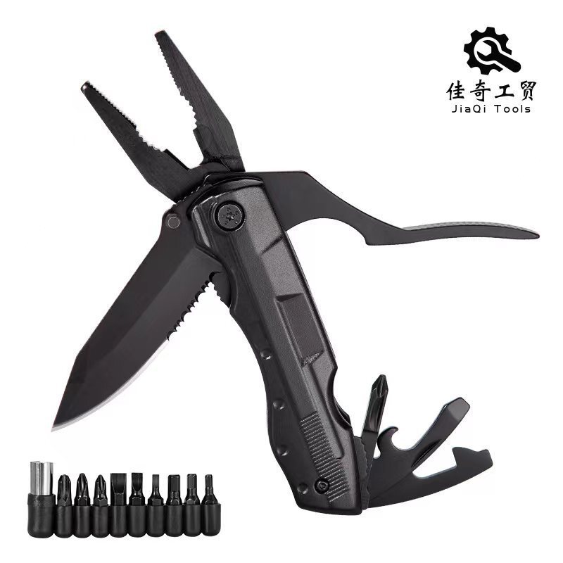 现货多功能刀钳户外野营便携工具EDC多功能钳子螺丝批头组合套装