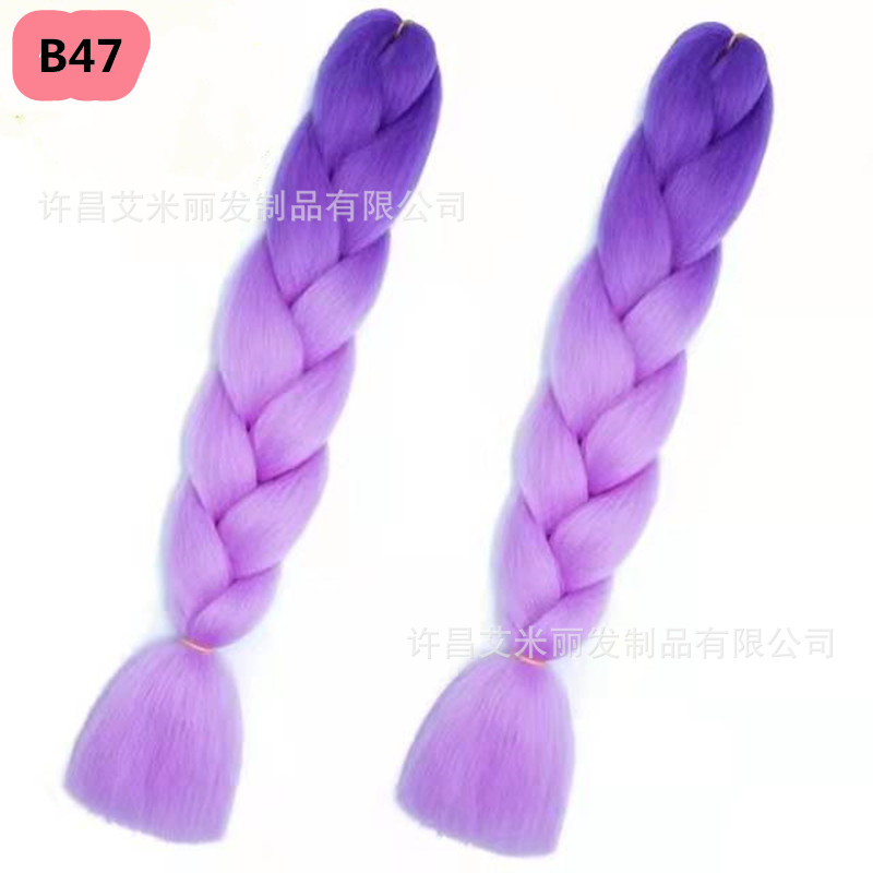 Trenzas africanas con cabello rosa渐 – materiales de alta temperatura, estilo boxeador