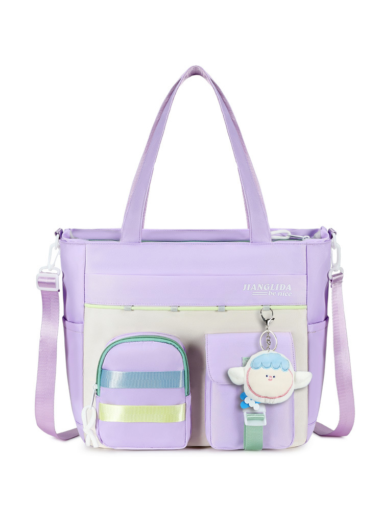 Mochila escolar para estudiantes de secundaria nueva para mujer con bolsa de matrícula