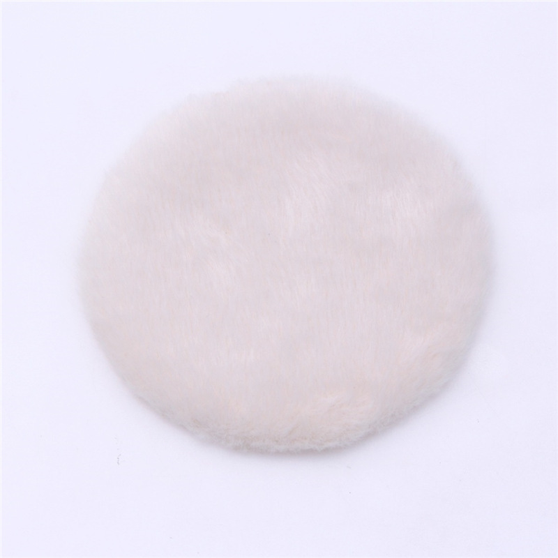 Wú Pǐnpái/Wú Zhùcè Shāngbiāo – Plush Rug Car Carpet - beige-round-18cm