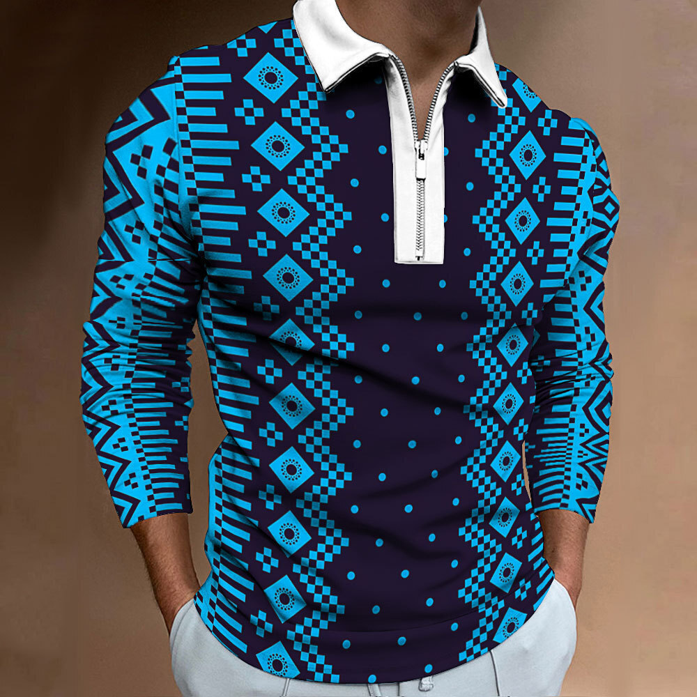 Tendencia de verano 2024 nueva tendencia de moda suelta casual todo fósforo cremallera de manga larga camisa POLO0 MB14