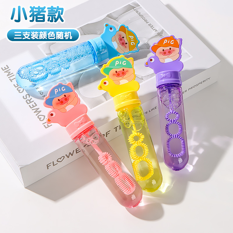 Red caricatura portátil mini burbujas al aire libre padres-hijos burbujas juguetes para niños niños niñas pequeñas al por mayor