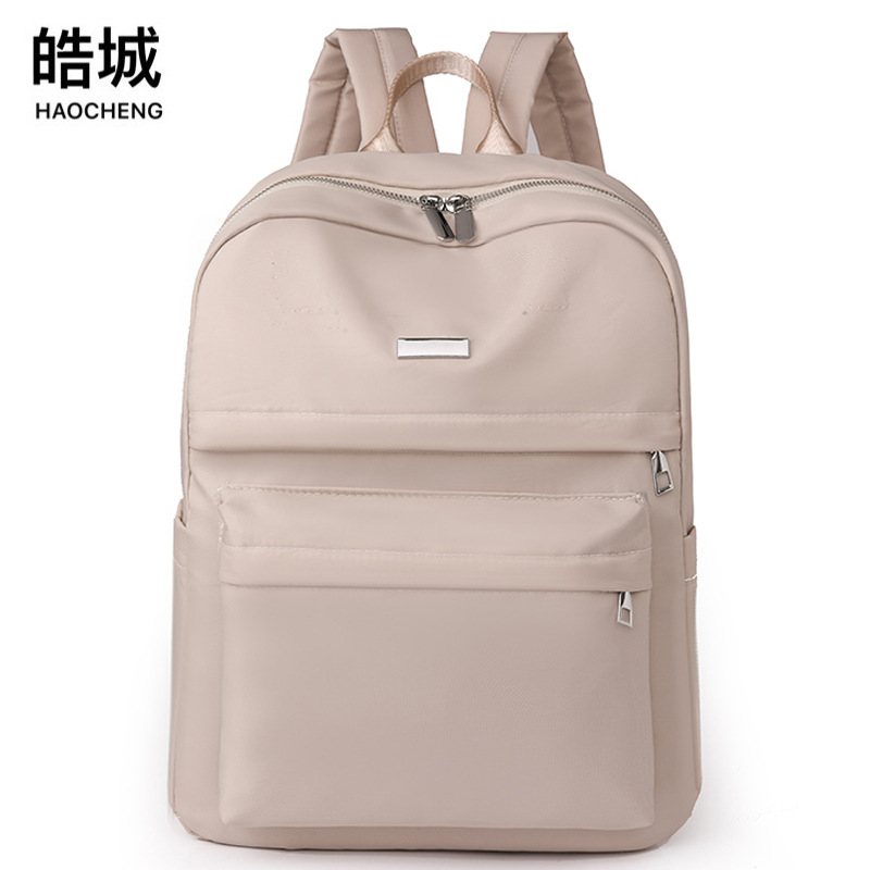 2024 primavera nuevo estilo casual damas mochila de nailon moda salvaje mochila de computadora de gran capacidad mochila escolar para estudiantes