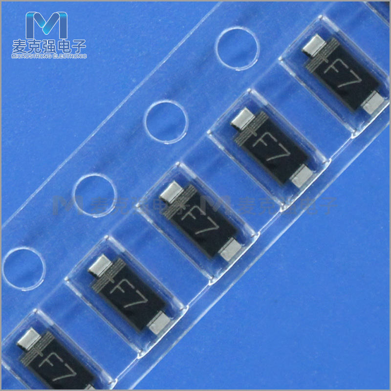 KED贴片快恢复二极管 F7 SOD-123FL 丝印F7 1A/1000V 整流二极管