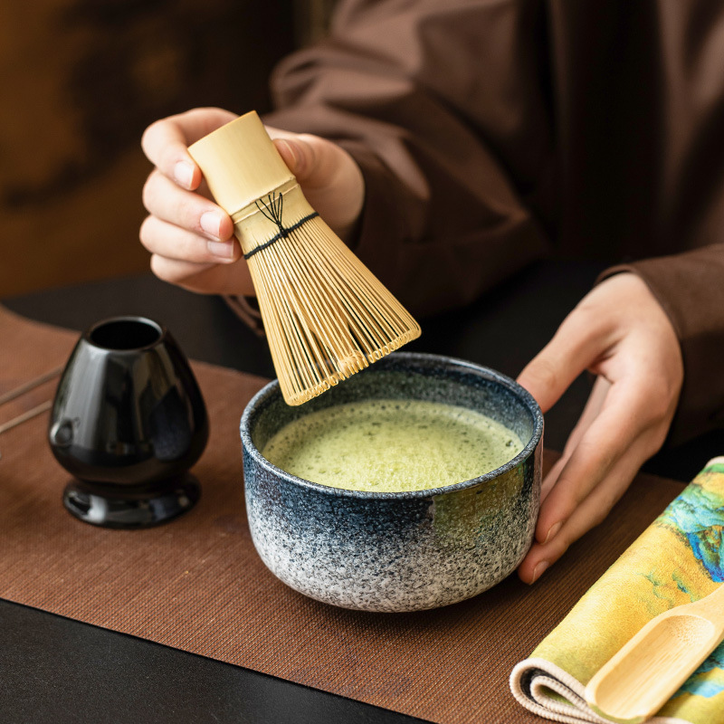 Baebonli matcha tazón japonés ordenar taza matcha tazón matcha polvo de matcha agitador de maceta herramientas de matcha