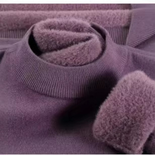 Live Broadcast Popular Men's Wool Sweater All-In-One Velvet 2025 Autumn and Winter New Half Turtleneck Plus Velvet Accessible Luxury Sweater Men's Clothing