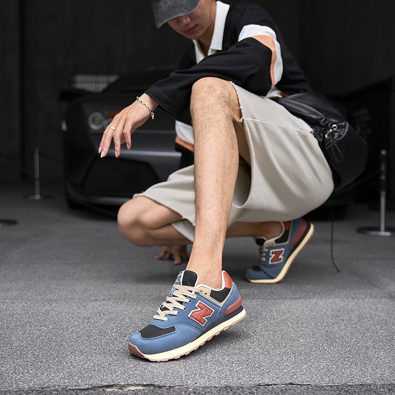 Giày sneaker chạy bộ nữ mesh thoáng khí phong cách cổ điển — xám