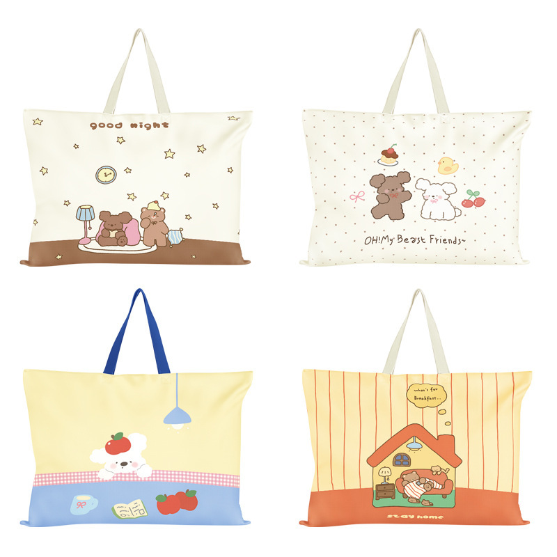Dog and Bear Quilt Storage Bag for Children Entering Kindergarten, Clothes, Cotton Bedding, Luggage Bag, Waterproof Clothing Organizer, Wear-Resistant Dog and Bear Quilt Storage Bag for Children Entering Kindergarten, Clothes, Cotton Bedding, Luggage Bag, Waterproof Clothing Organizer, Wear-Resistant