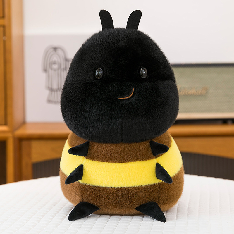 新しいかわいいミツバチのぬいぐるみ七星瓢箪虫人形子供の誕生日プレゼント|undefined
