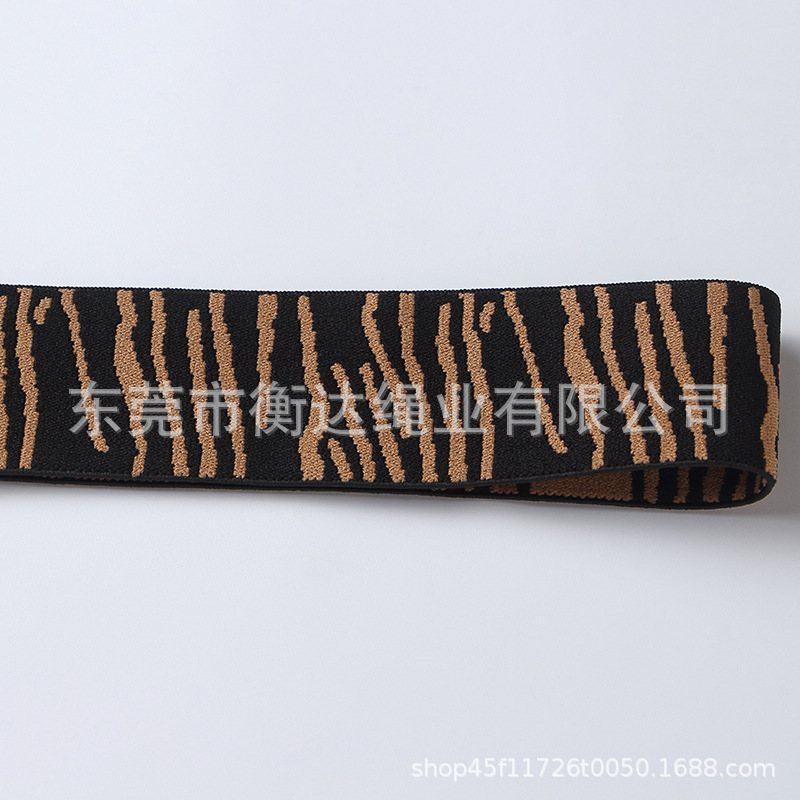 Inventario de 4cm zebra rayas computadora Jacquard banda elástica ropa zapatos sombreros pantalones falda calzoncillos cintura elástica