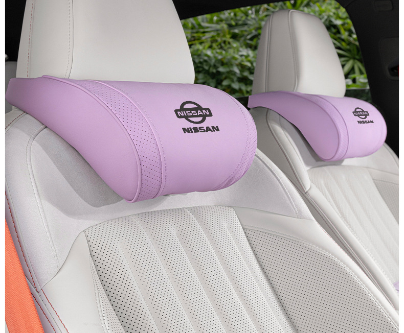 Suitable for Nissan Car Headrests, Sylphy, Teana, X-Trail, Qashqai, Tiida, Neck Pillows, Back Cushions, Car Interior Decoration Supplies
