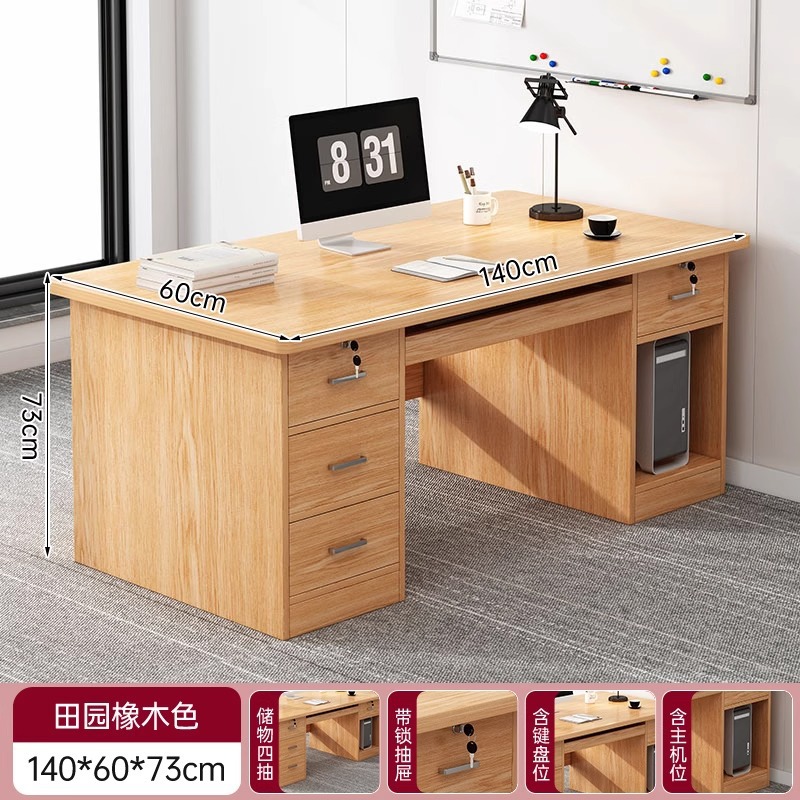 Mesa de oficina de personal mesa y silla de oficina combinación simple mesa de escritorio moderno jefe doble mesa de computadora