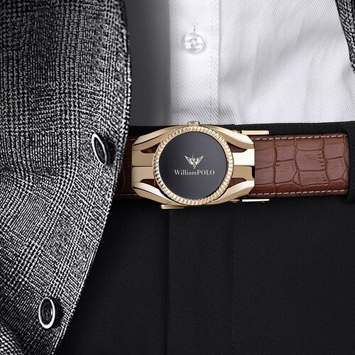 Emperor Paul belt men's leather belt business men's belt pure cowhide fashion belt men's brand belt