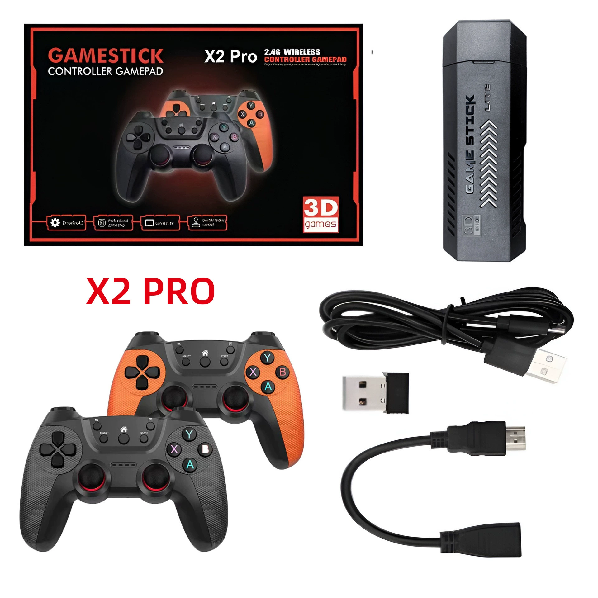 Беспроводная ретро-игровая консоль, (переходная торговля), 4G, 3D