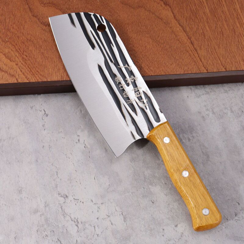 Hand-Forged 20-Yuan Model Household Meat Cutting Knife for Chopping and Slicing, Stainless Steel Kitchen Knife for Street Vendors Hand-Forged 20-Yuan Model Household Meat Cutting Knife for Chopping and Slicing, Stainless Steel Kitchen Knife for Street Vendors