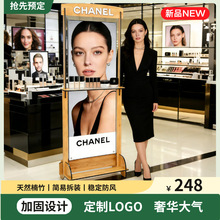 竹制门型展架易拆装招牌logo易拉宝门型广告展示架稳定防风