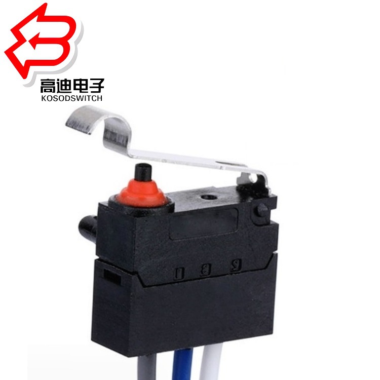 防水微动开关带线 智能马桶防水微动开关 充电枪微动防水开关IP67