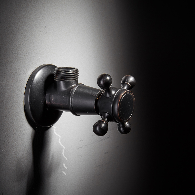 全铜仿古单冷卫生间马桶角阀龙头面盆角阀