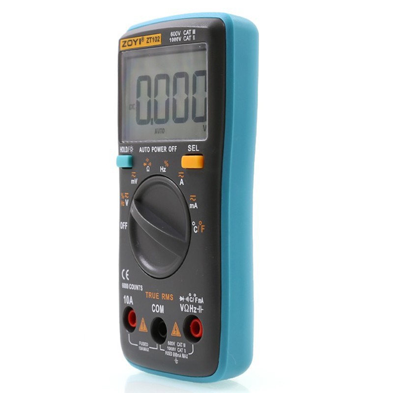 ZT102数字万用表高精度自动量程工家用袖珍便携式电压电流表