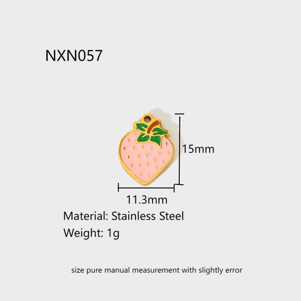 2g Weight 0.03µm-0.05µm Gold Plating Thickness PVD Coated Gold Plating Process Pendant Jewelry Making Type 18K Real Gold Plated Plating Material 1 Piece Quantity 304 Stainless Steel Material Cherry, Fruit, Strawberry, Banana Pattern Cute Style Enamel Craft 1 Piece 304 Stainless Steel Cherry Fruit Strawberry Polished Pendant DIY Ornament Accessories 7
