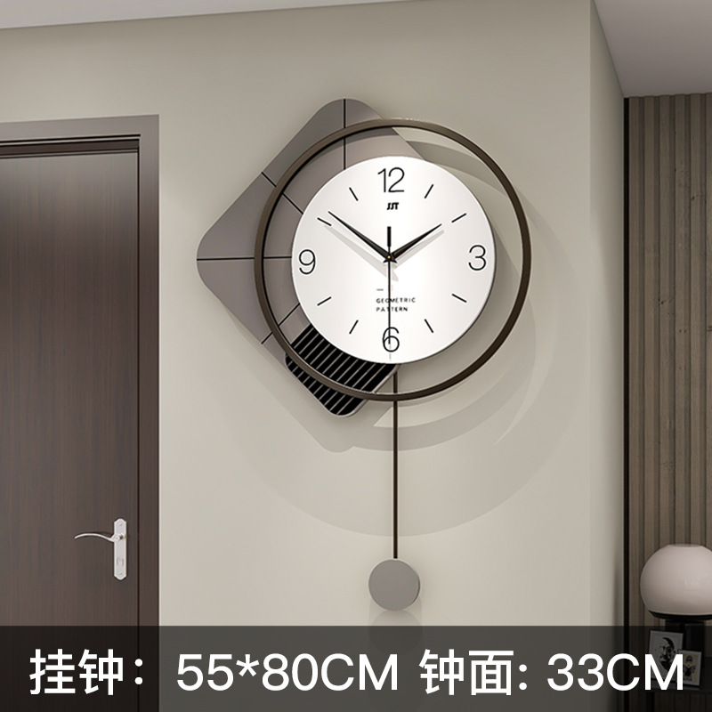 2023 nuevo reloj decorativo montado en la pared moda creativa reloj salón moderno minimalista hogar restaurante Internet celebridad Reloj de pared