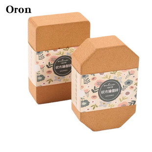 Natural Cork Yoga Brick Personality logo Making Ai Yang Zheng Character Solid Wood Non-slag-free Special Brick for Children's Dance