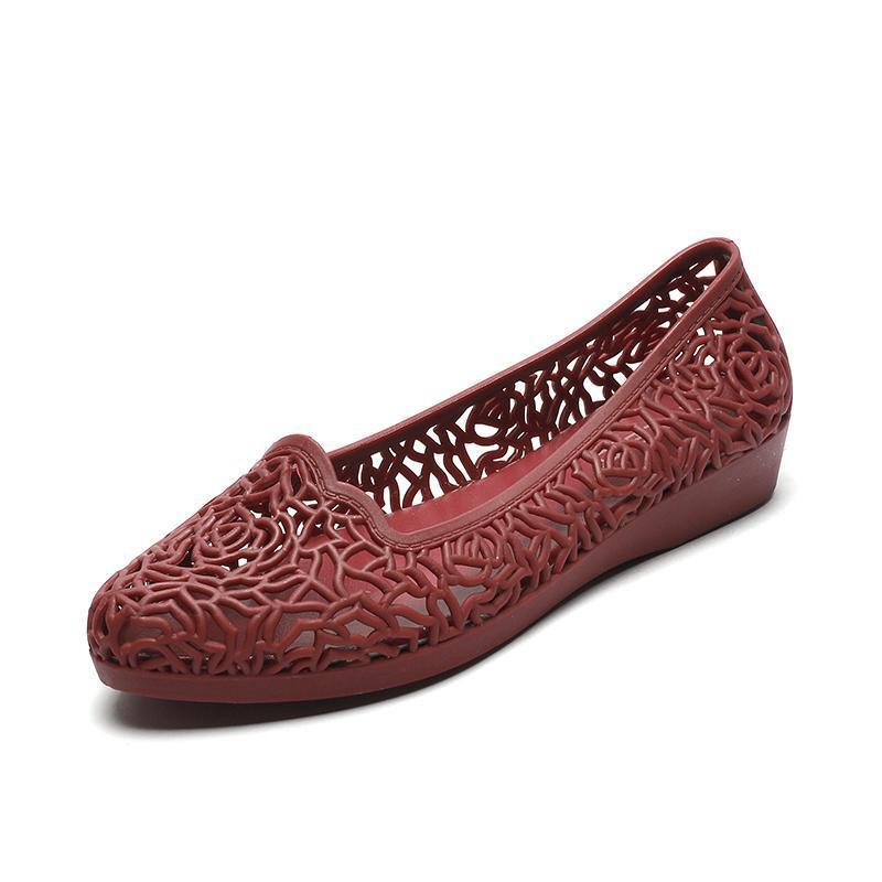 2026 New Style Women's Summer Wedge Sandals, Hollow Plastic Clogs, Soft-Soled Beach Shoes, Thick-Soled Fashion Shoes 2026 New Style Women's Summer Wedge Sandals, Hollow Plastic Clogs, Soft-Soled Beach Shoes, Thick-Soled Fashion Shoes