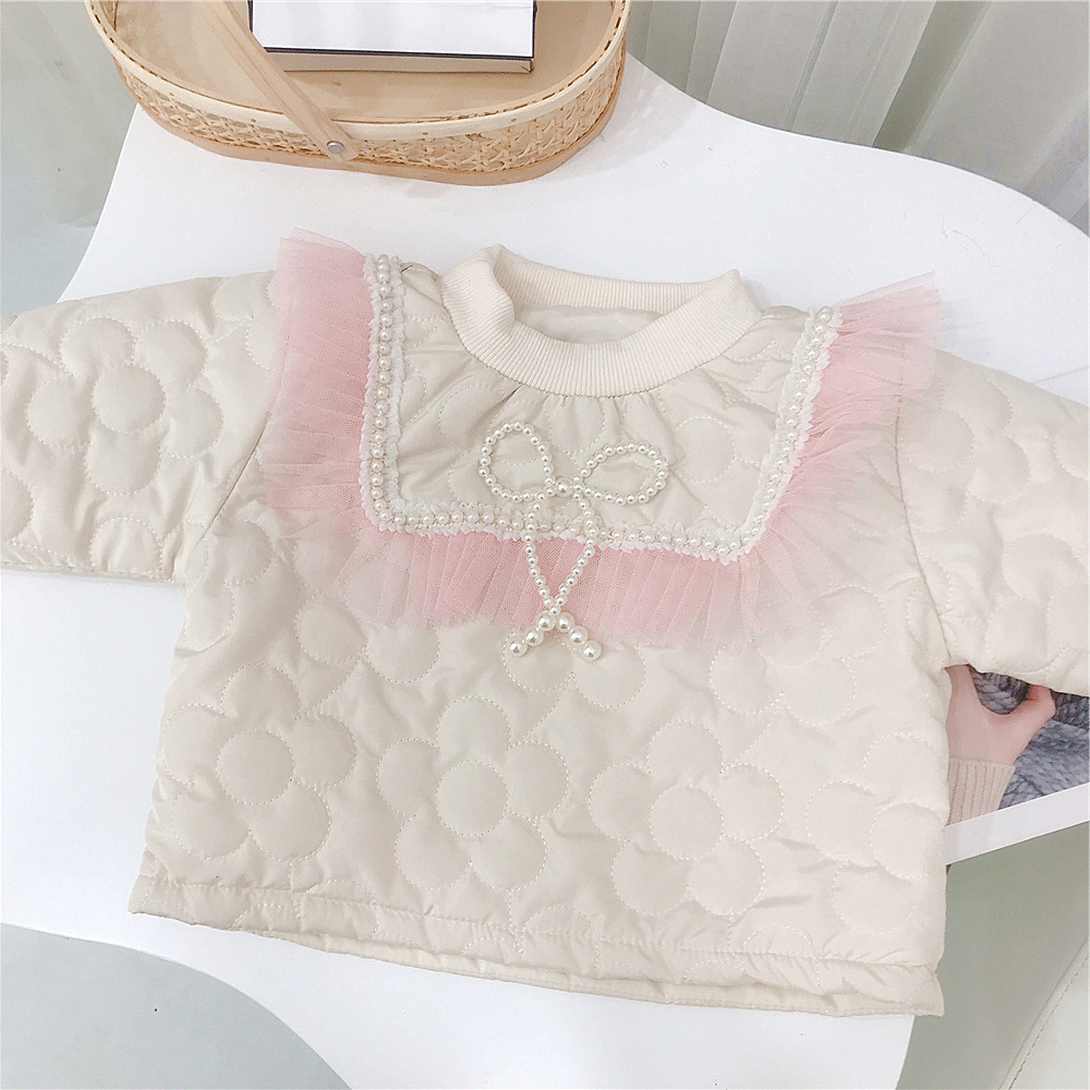 Girls' Warmth 2023, Thickened Cotton Quilted Two Piece Set for Girls in Winter_voghion.com