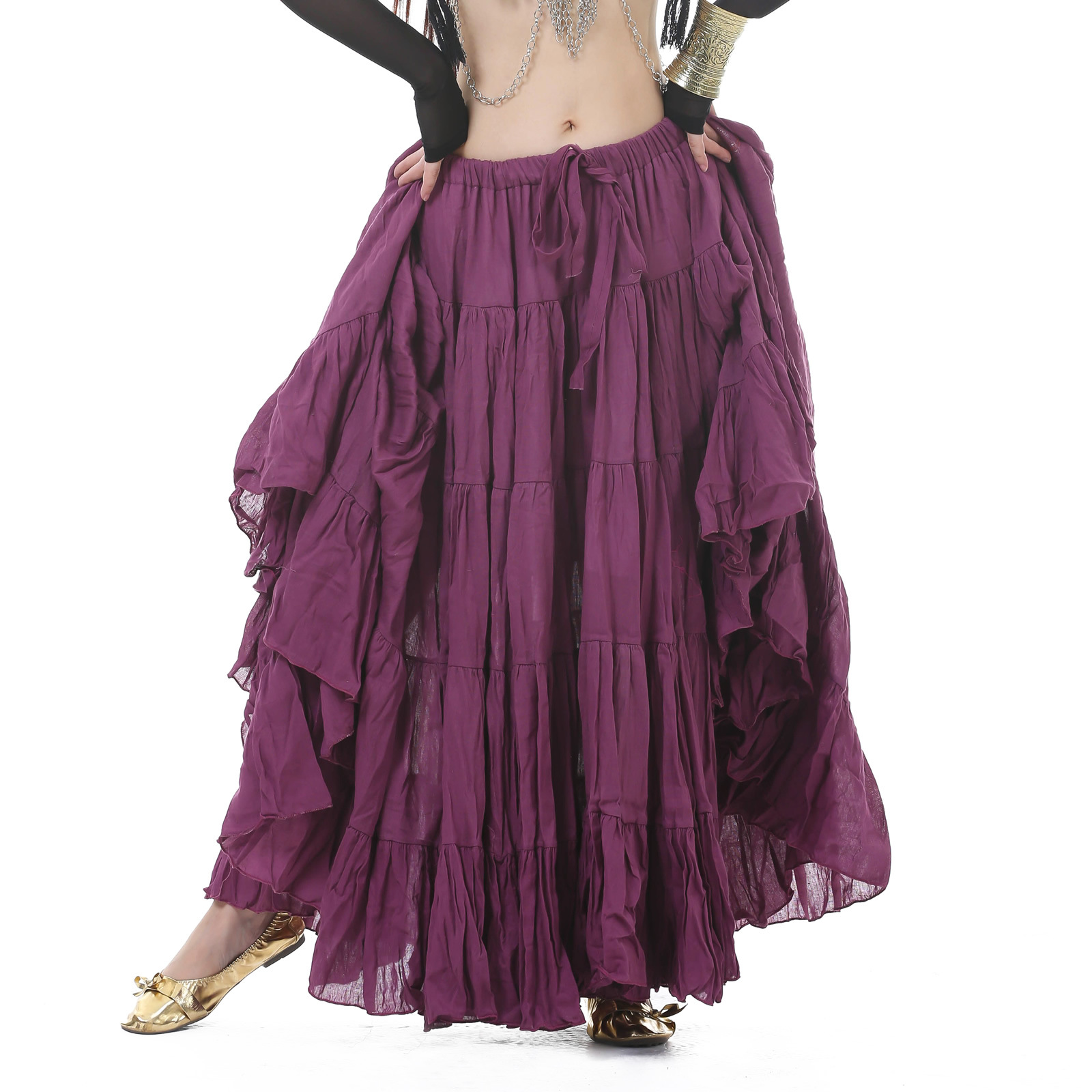 Dancer 16m tribal skirt tribal dance skirt belly dance swing skirt belly dance linen dance skirt