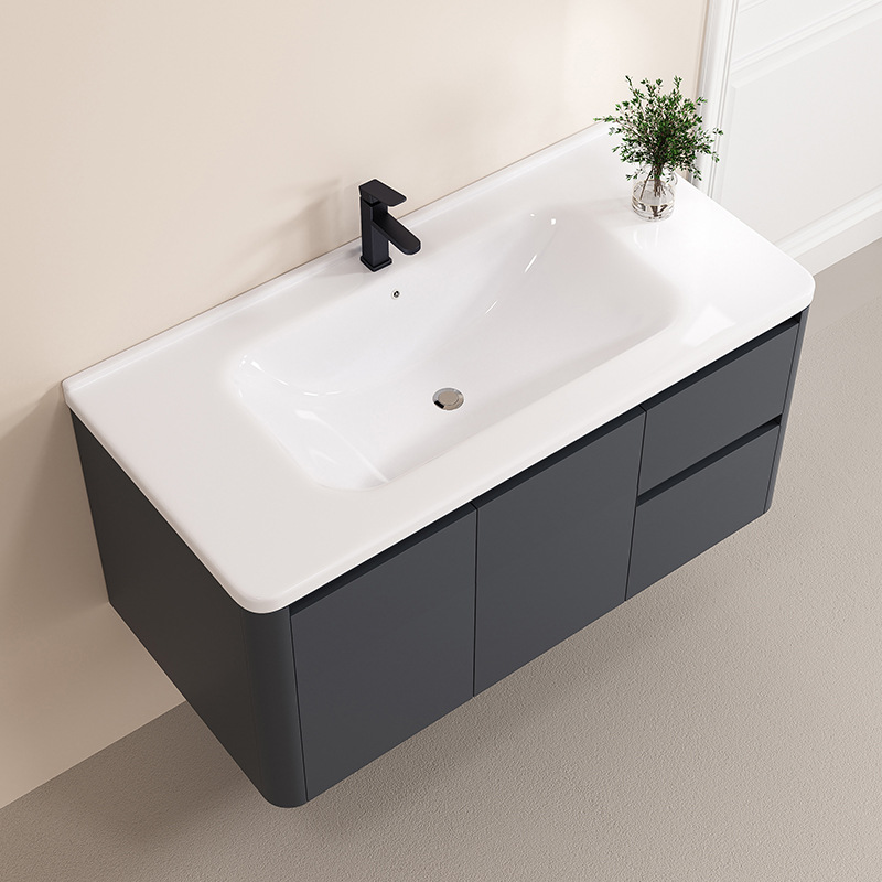 gabinete de baño inteligente de arco circular gabinete de baño de panal de aluminio gabinete de baño combinado inodoro lavabo lavabo cerámica integral lavabo