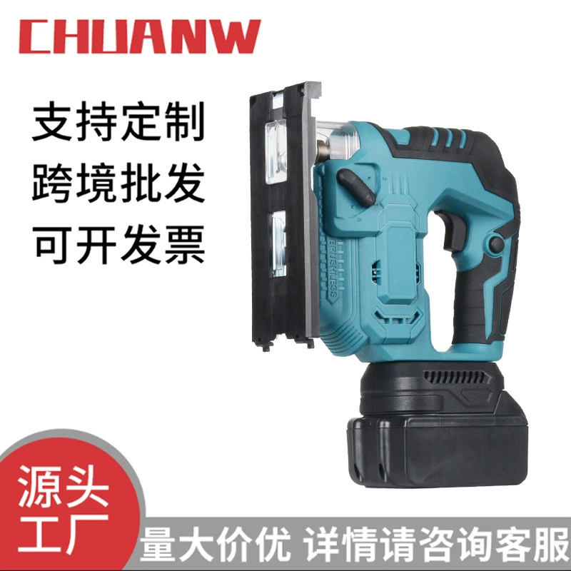 Промышленная бесщеточная электрическая криволинейная пила многофункциональная настольная криволинейная машина для литиевых панелей