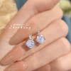 Colorful diamond earrings [one price]
