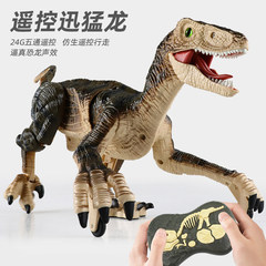 Cross-border Large-Sized T-Rex Electric Spray-Powered Simulation Mechanical Spinosaurus Velociraptor Kids' Model Toy – Remote-Controlled Dinosaur