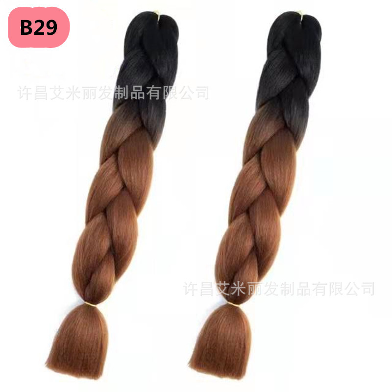 Trenzas africanas con cabello rosa渐 – materiales de alta temperatura, estilo boxeador