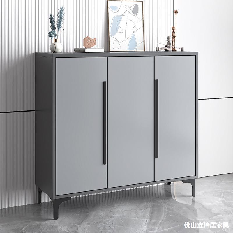 New Simple Outdoor All-Aluminum Alloy Shoe Cabinet Home Door Balcony Outdoor Waterproof Sun Protection Large Capacity Storage Cabinet