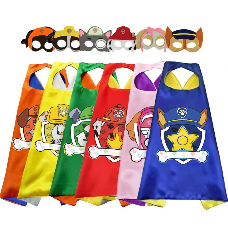 Halloween Wangwang children's cloak double layer Ryder Tiantian Archie superhero cloak