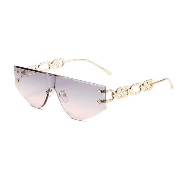 Golden frame gray powder