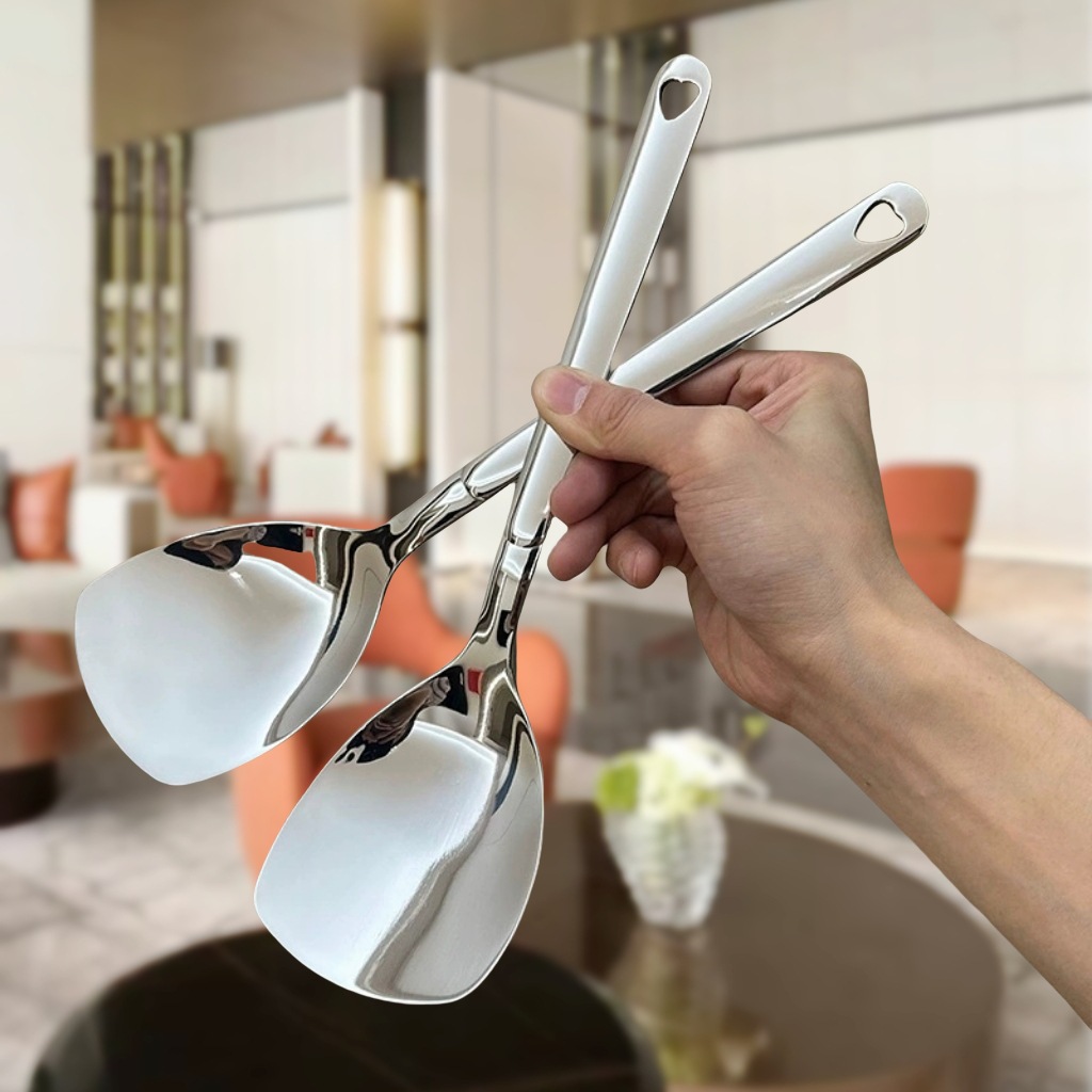 316 paleta de acero inoxidable mini hogar para niños paleta de cocina para bebés alimentos suplementarios paleta mango corto