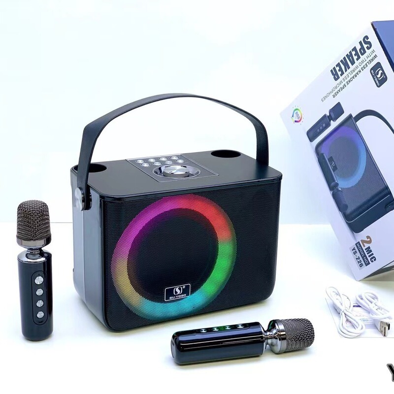 YS226 クロスボーダー ワイヤレス Bluetooth スピーカー サブウーファー デュアルマイク カラオケスピーカー アウトドア ステレオ|undefined