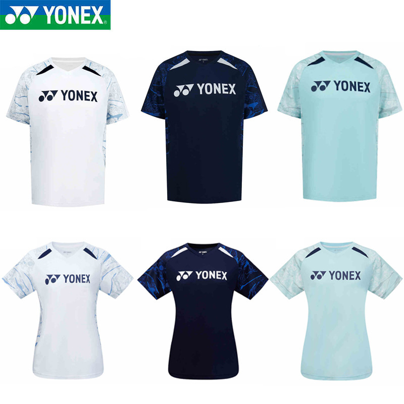 Yonex Badminton Uniform Yy Men's and Women's Sports Casual Short-Sleeved T-Shirt 110015 Bcr/ 210015 Bcr