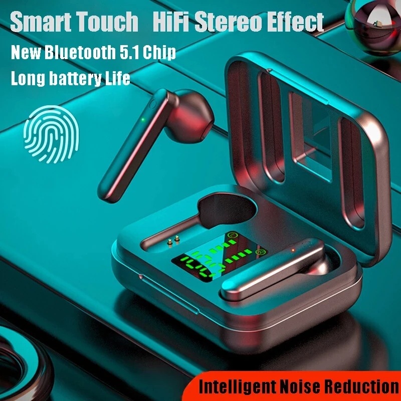 l21 Bluetooth headset binaural digital display Bluetooth headset power display touch 5.0 digital display with charging treasure F9 l21 Bluetooth headset binaural digital display Bluetooth headset power display touch 5.0 digital display with charging treasure F9