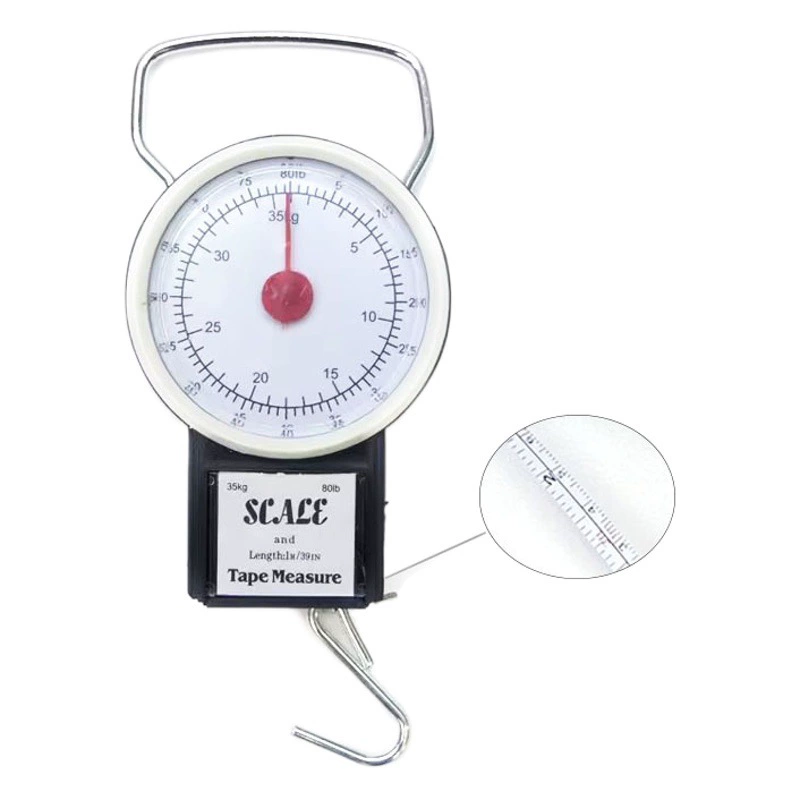 Портативные бытовые механические рулеточные весы, ручные весы-крючок с пружинным указателем, 22/35 кг, подарочные маленькие подвесные весы для багажа.