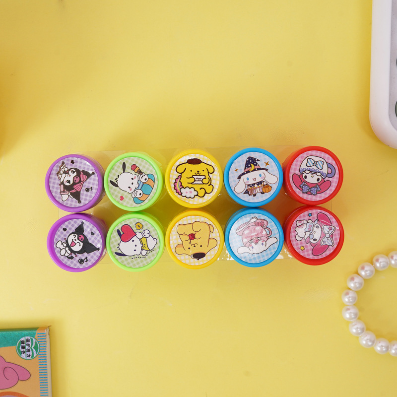 新しい漫画サンリオシールセット 10 個入りかわいい幼稚園シールご褒美ギフトシール子供の日のギフト|undefined